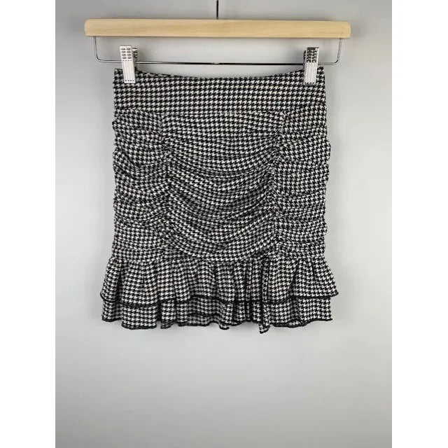 If So Houndstooth Skirt