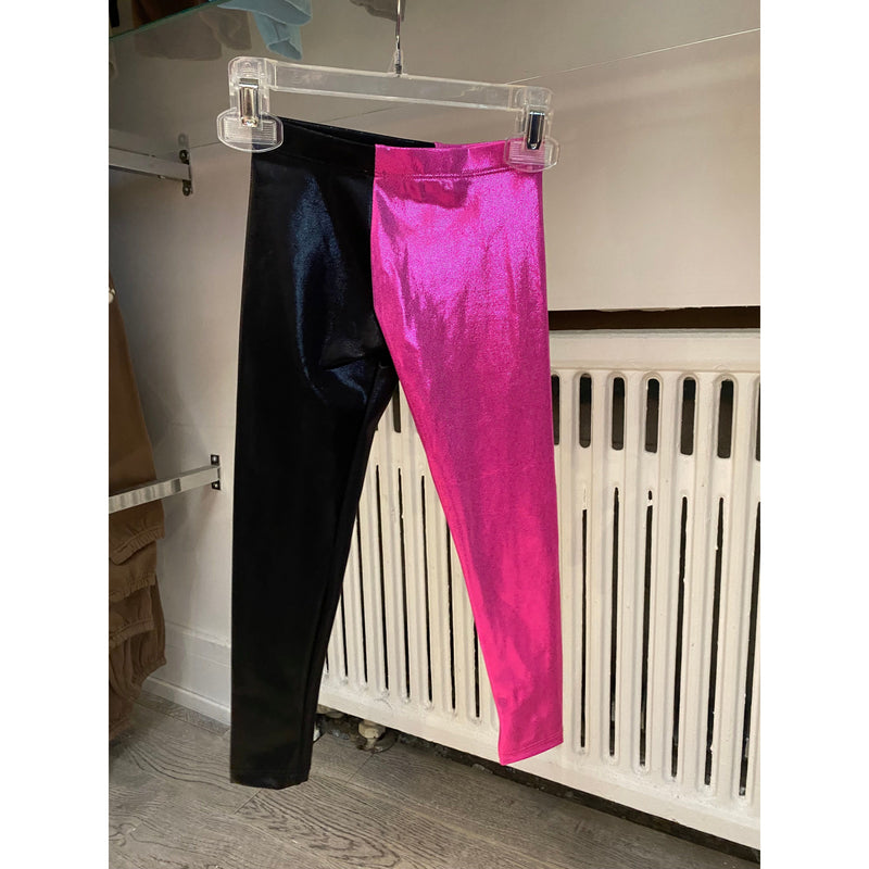 Les Tout Petits Hot Pink / Black 2Tone Legging