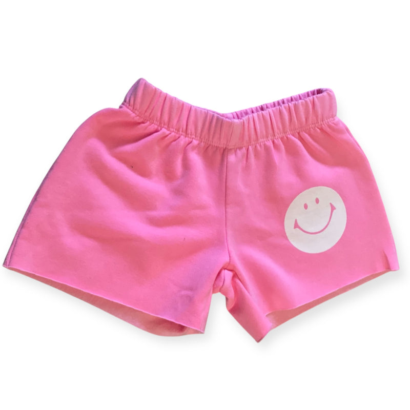 Firehouse Smiley Sweatshort - Neon Pink