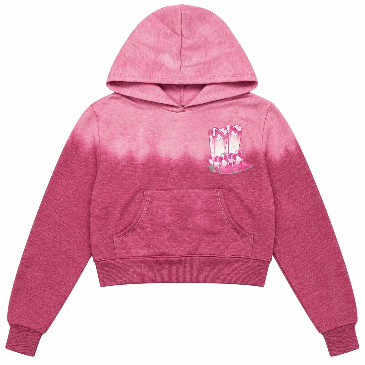 Firehouse Cowgirl Boots Ombre Hoodie