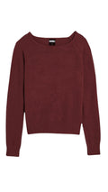 Katie J Tween Parker Off The Shoulder Top- Burgundy
