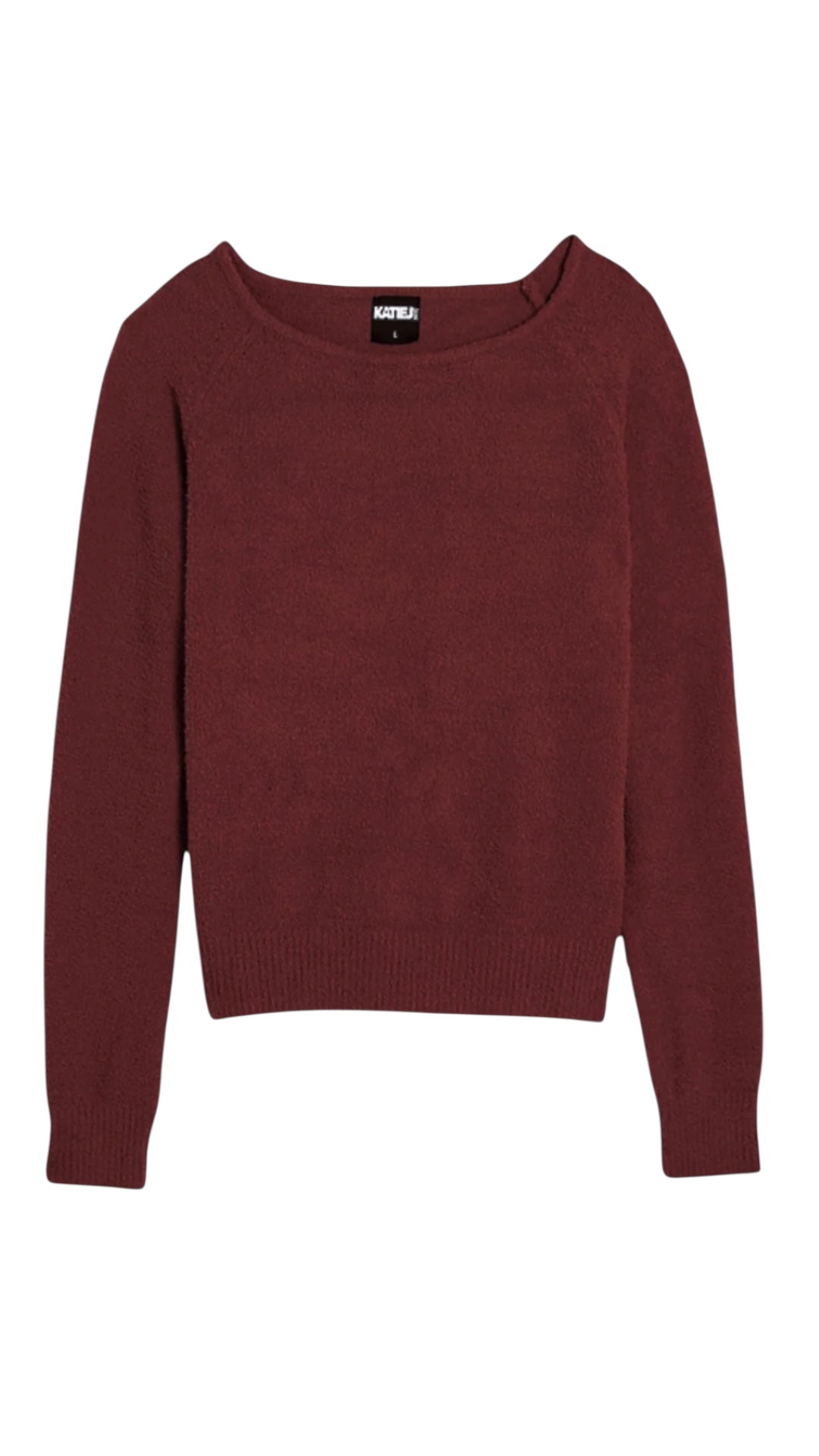 Katie J Tween Parker Off The Shoulder Top- Burgundy