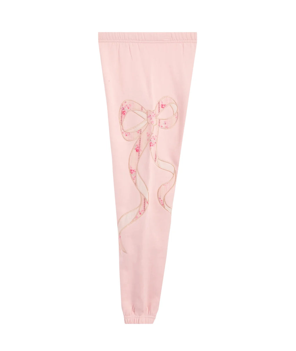 Katie J Dylan Bow Appliqué Sweatpants