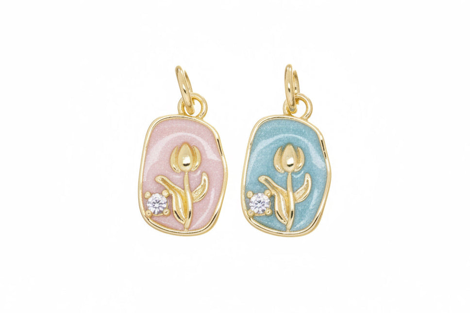 Tulip Flower Charm