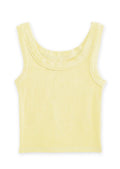 Katie J Livi Long 2.0 Ribbed Tank Top- creme brulee