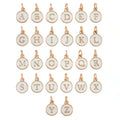Mini White Alphabet Charm