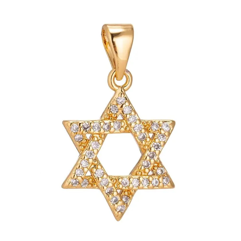 Cz Star of David Pendant