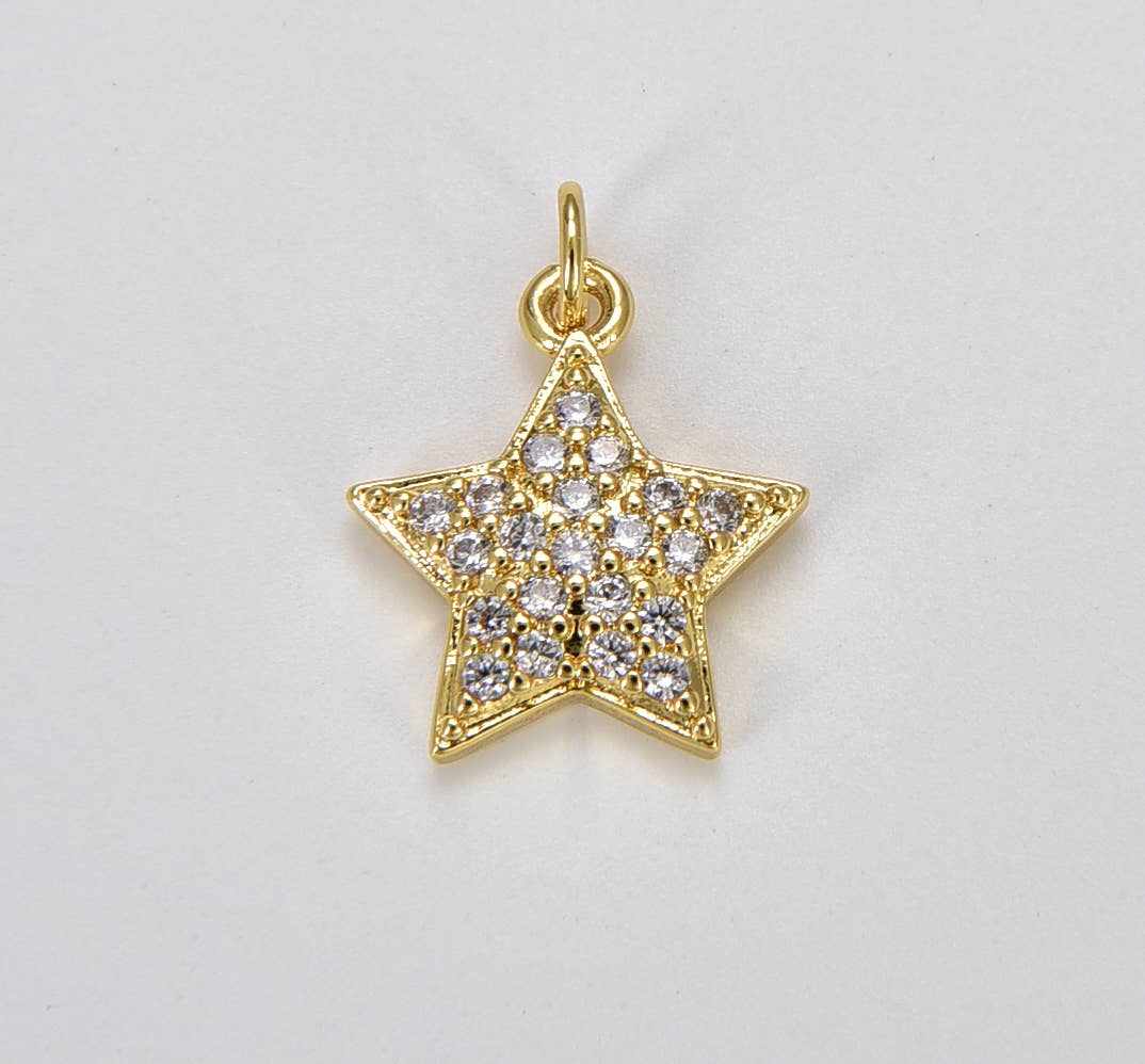Cz Star Charm