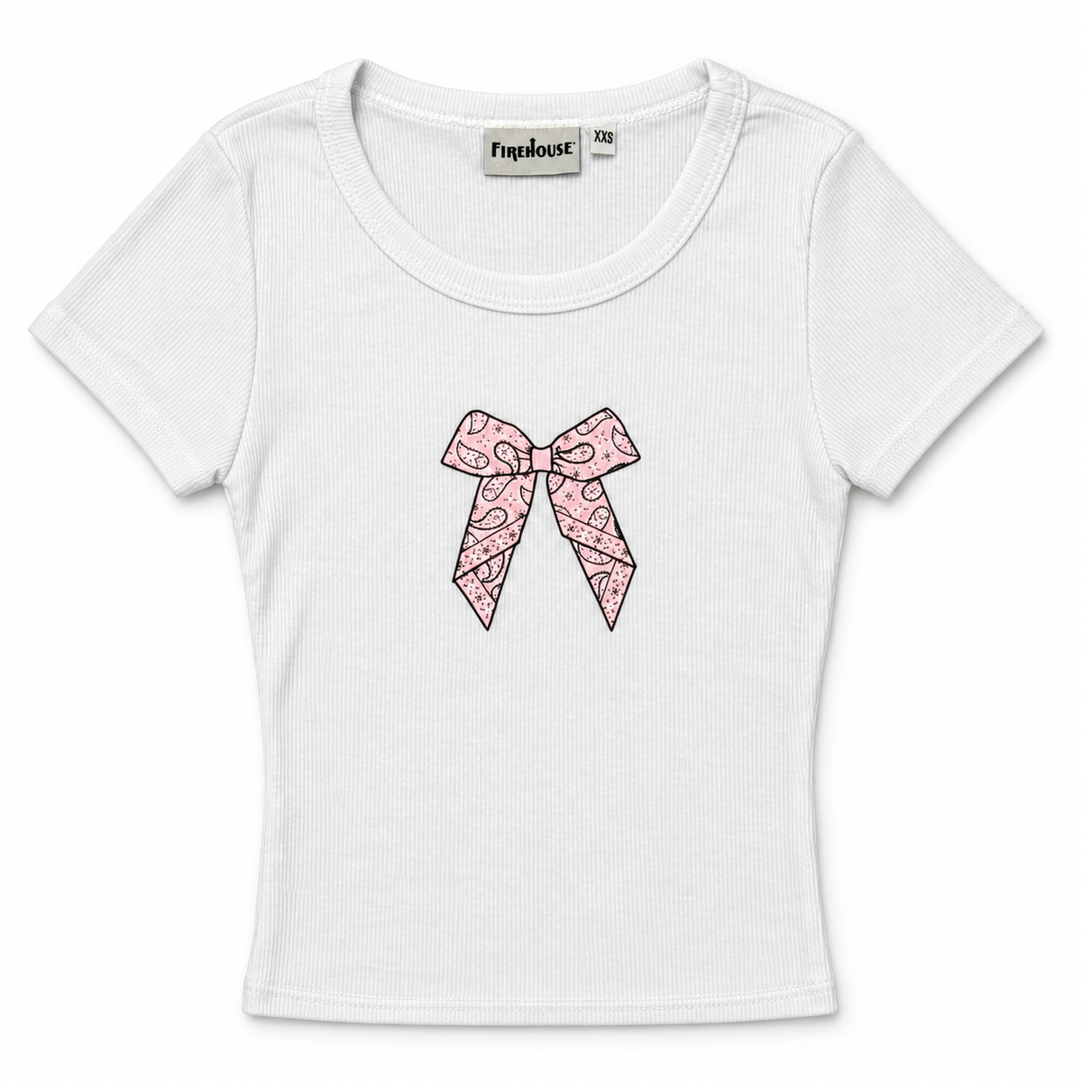 Firehouse Ribbed Tee - Bandana Bow