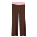 Katie J Livi Rollover Pant - Expresso/Pink