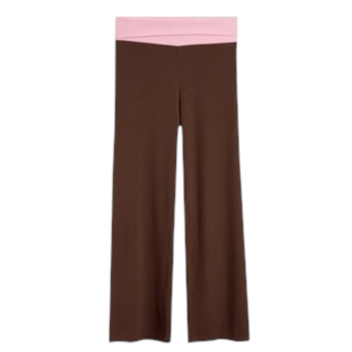 Katie J Livi Rollover Pant - Expresso/Pink