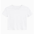 Katie J Fearless Crop Tee - white