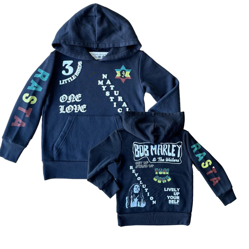 Rowdy Sprout Bob Marley Rasta Paint Hoodie