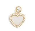 Pearl Heart Charm