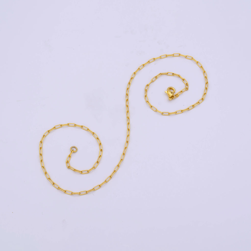 Paperclip Minimalist Necklace (wa423)