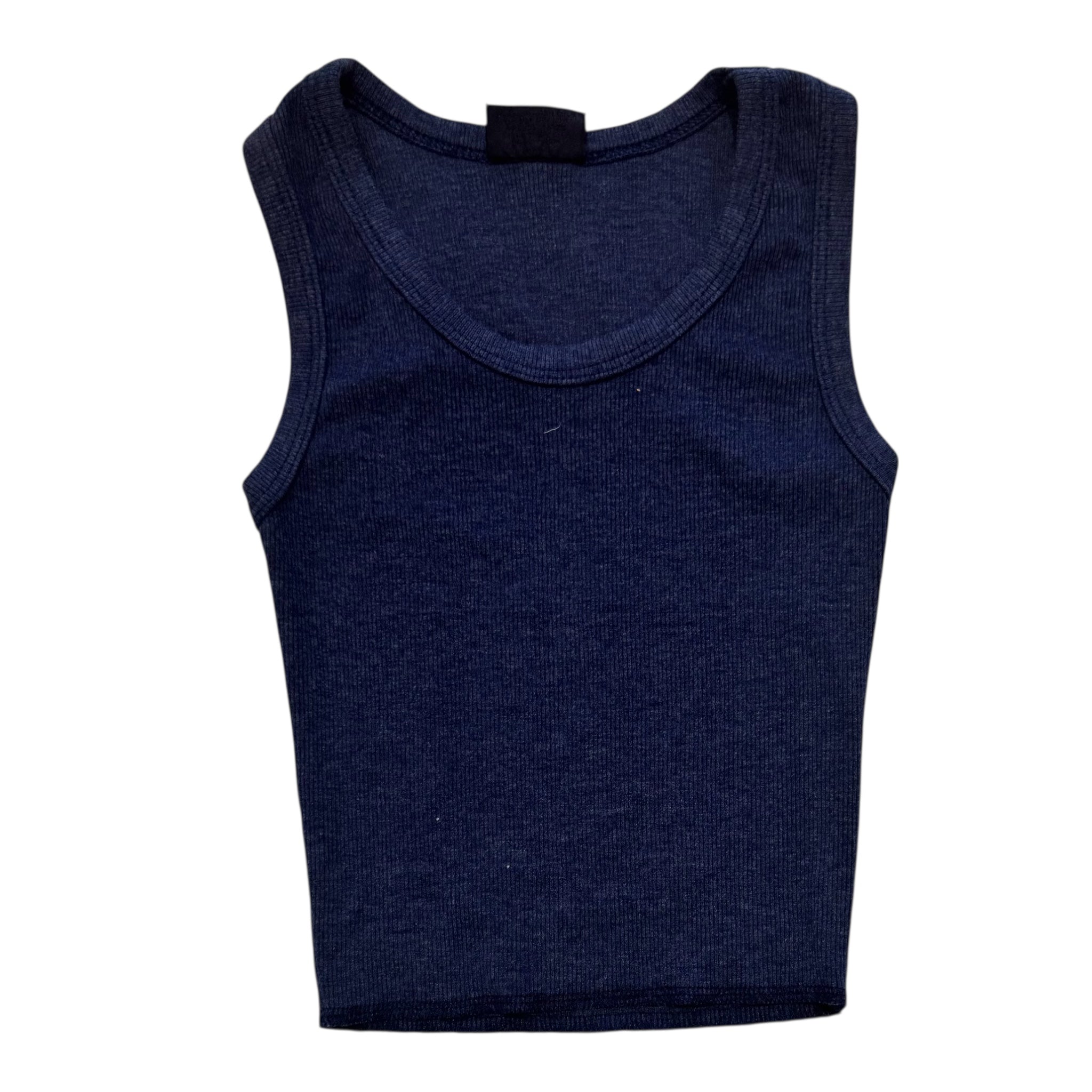 Firehouse Heather Navy Ribbed Tank