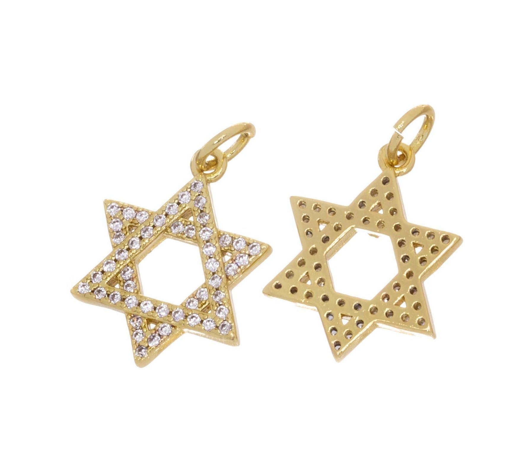 CZ Star of David Charm
