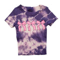 Firehouse Pink Stripe Bow Trio Ribbed Tee