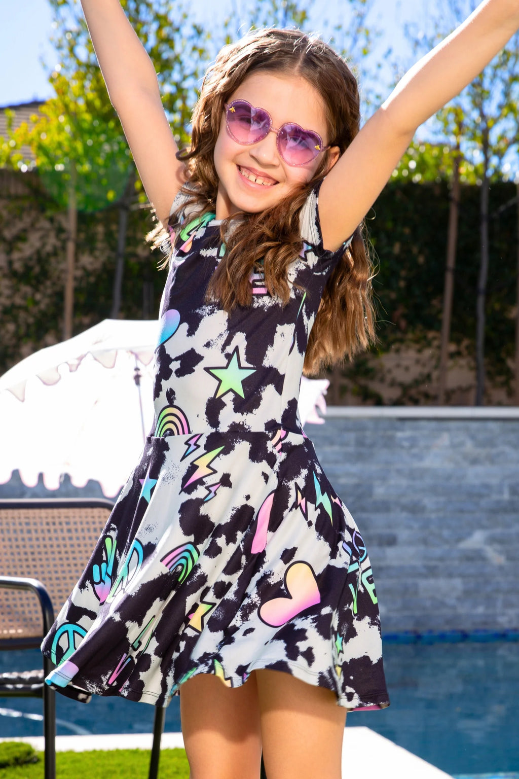 Pixielane Simply Soft Short Sleeve  Skater Dress