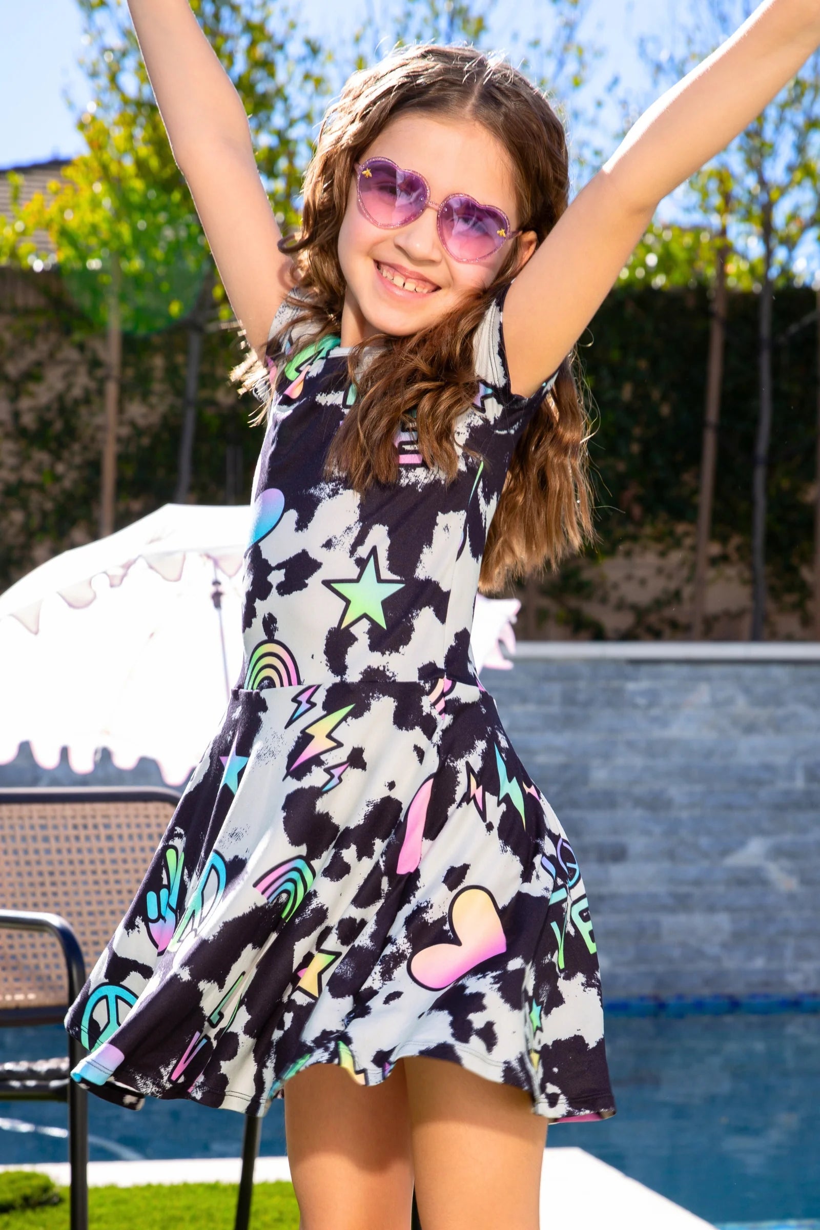 Pixielane Simply Soft Short Sleeve  Skater Dress