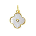 Mother of Pearl Flower Charm