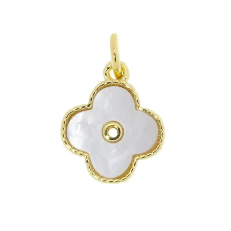 Mother of Pearl Flower Charm