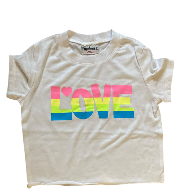 Firehouse Ombre Love Tee- White