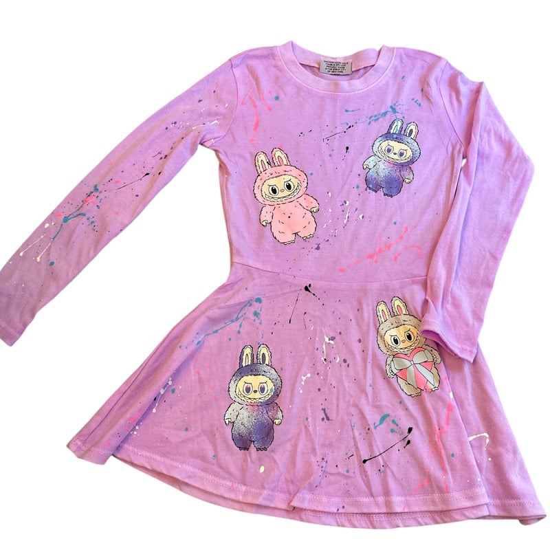 Firehouse Splatter Lububu Toss Dress