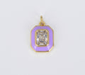 Cz Enamel Pendant
