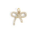 Rhinestone Bow Charm