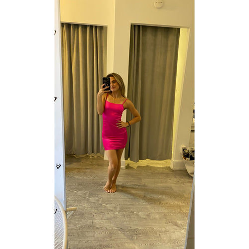 Katie J Sandy Dress Hot Pink