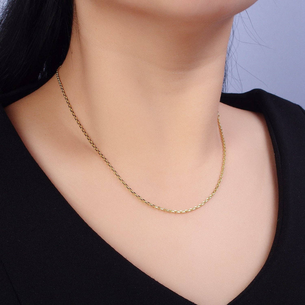 Cable Chain Necklace (wa1642)