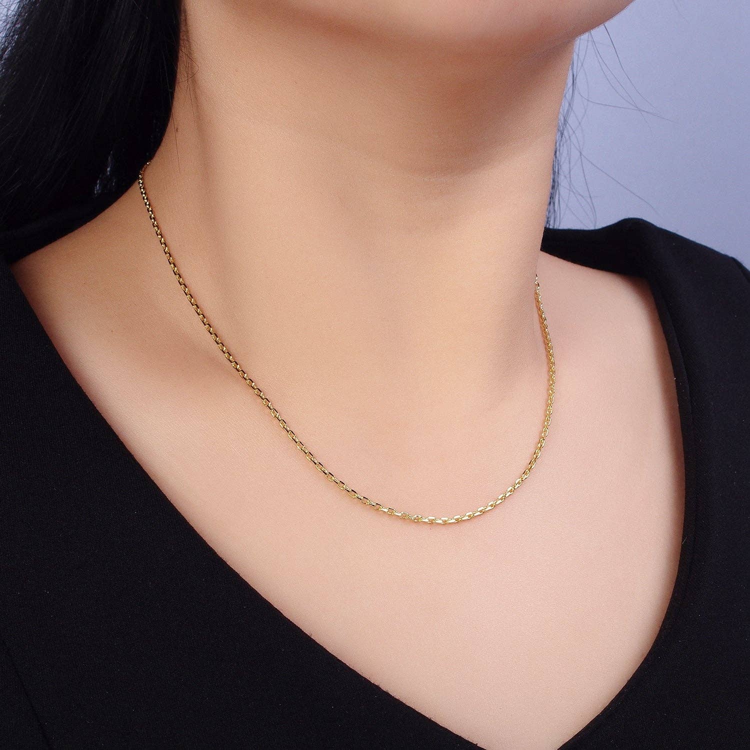 Cable Chain Necklace (wa1642)