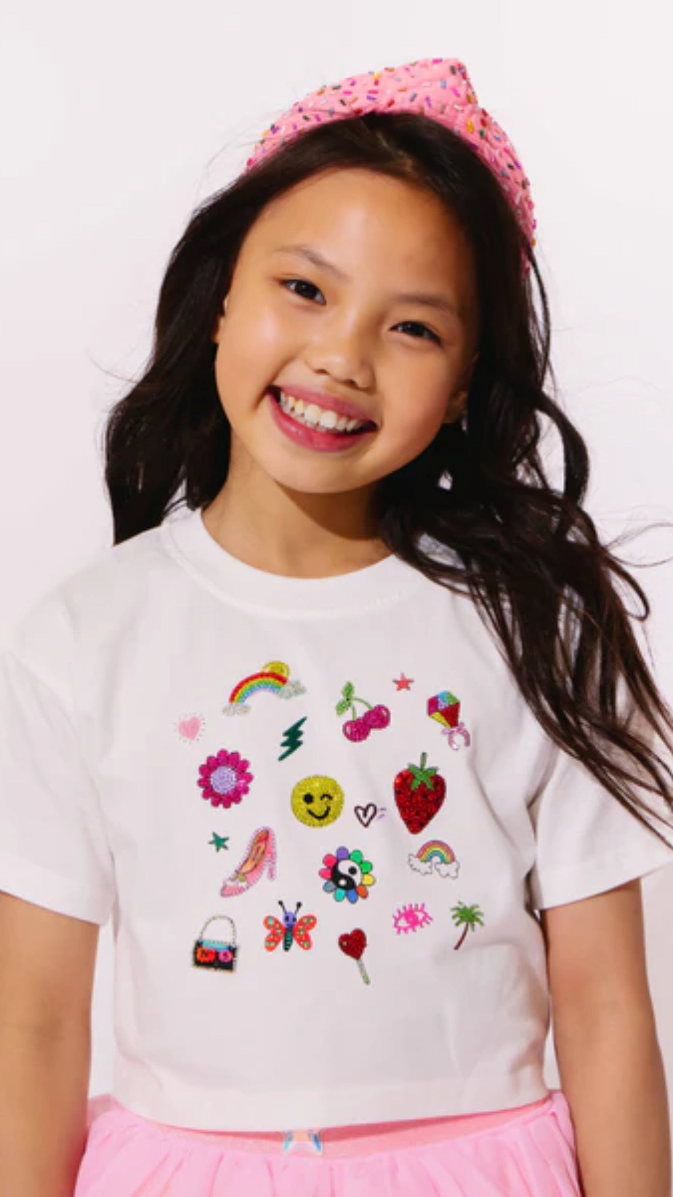 Lola And The Boys Sparkle Doodle Tee
