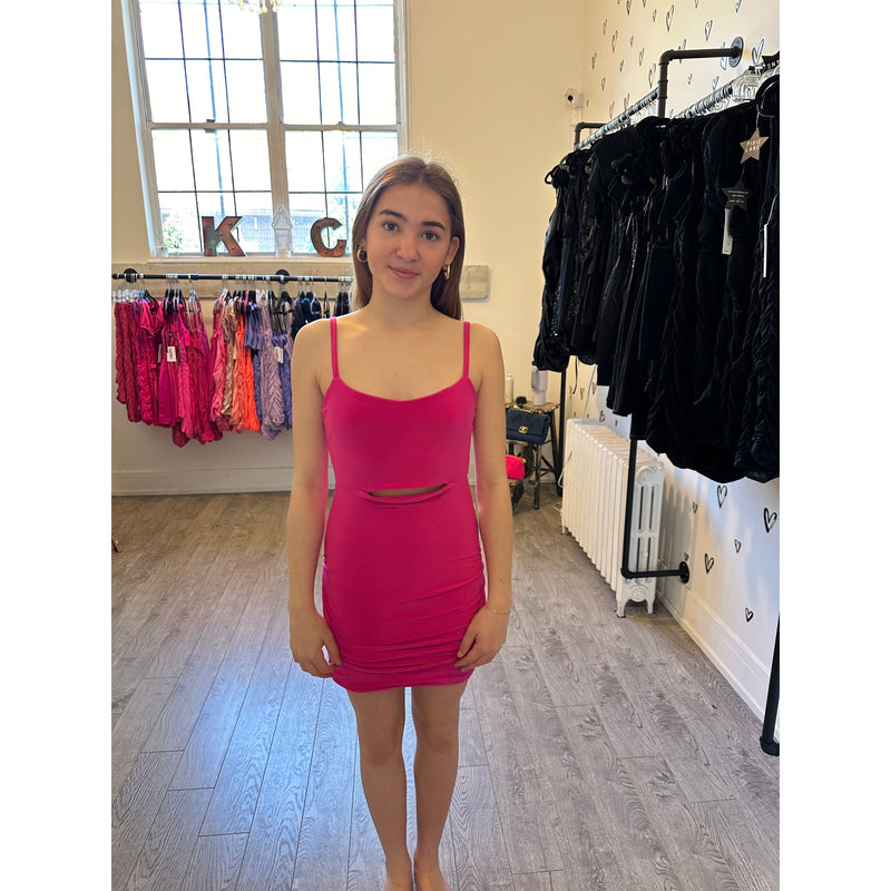 Cheryl Peekaboo Dress Pink