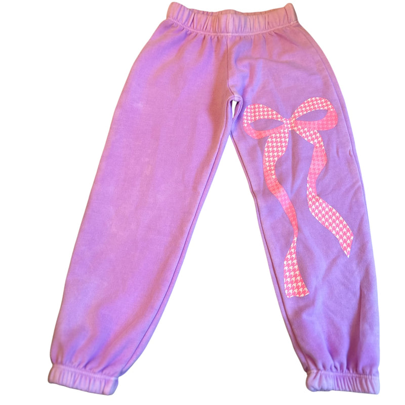 Firehouse Gingham Large Bow Sweatpants