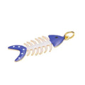 Fishbone Blue Charms