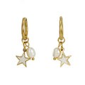 Pearl Shell Star Earrings