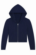 Katie J Collins Cable Knit Zip Cardigan