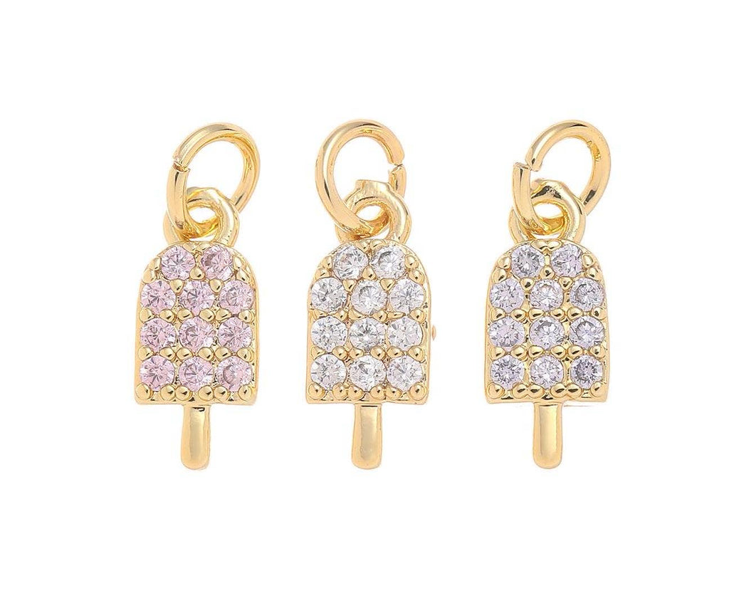 CZ Popsicle Stick Charm