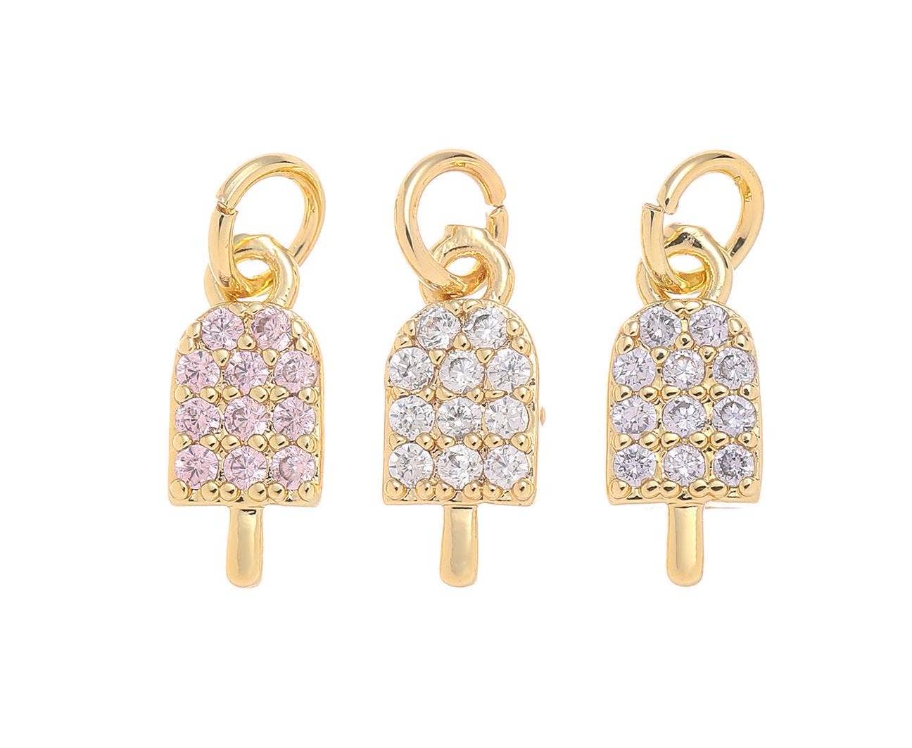 CZ Popsicle Stick Charm