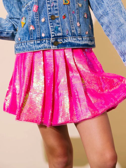 Lola + The Boys SHIMMER SEQUIN SKIRT
