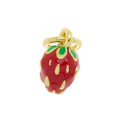 Red/Green Enamel Strawberry Charm