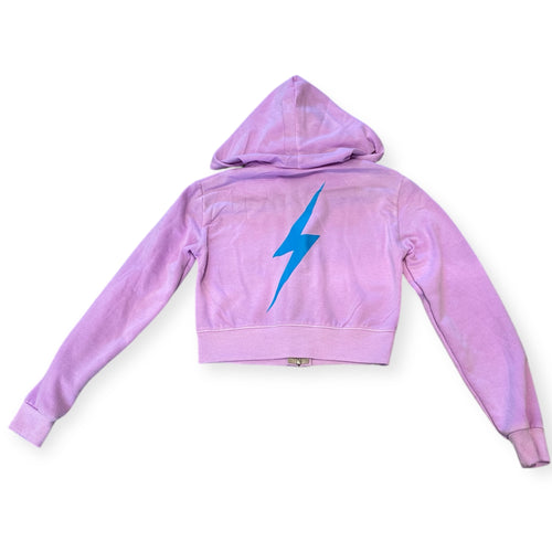 Firehouse New Blue Cropped Bolt  Sweatshirt - Grape