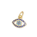 Turquoise Oval Evil Eye Charm
