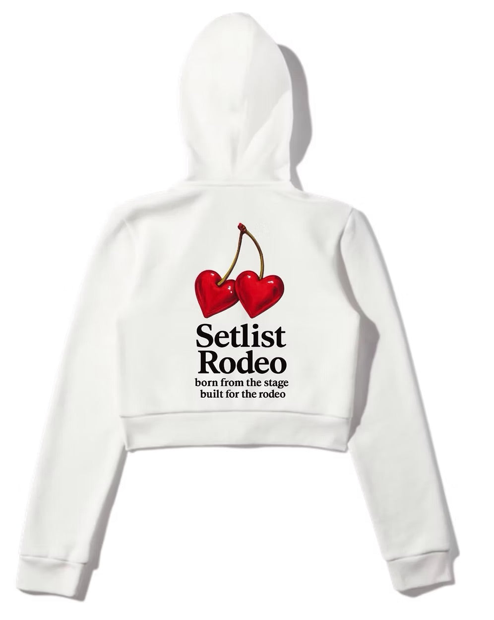 Setlist Full Zip Cropped Cherry-heart Hoodie