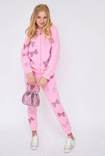 Lola + The Boys Crystal Bow Jogger Set