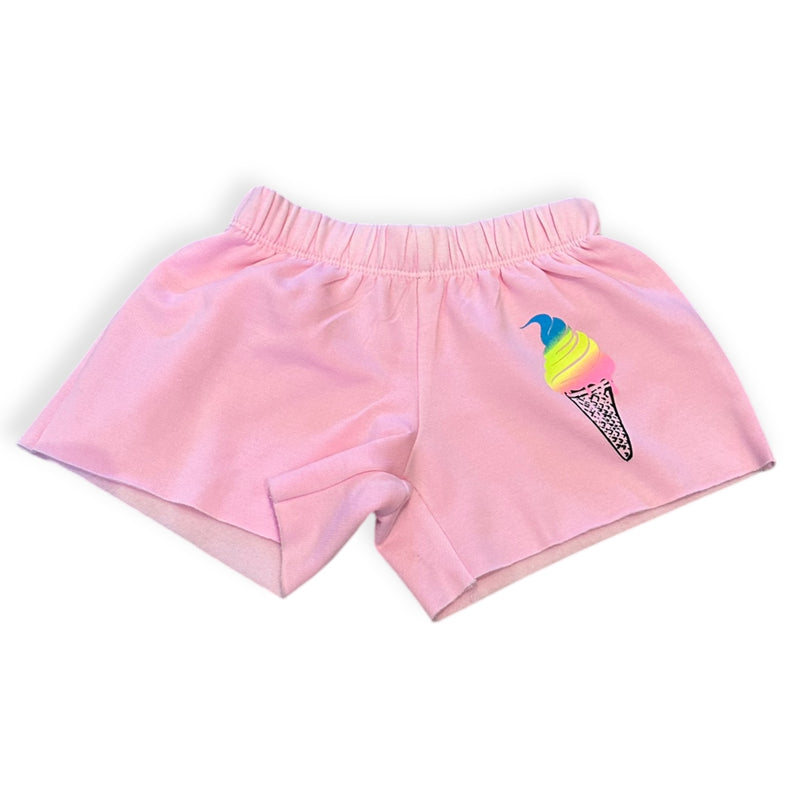 Firehouse Ice Cream Cone Sweatshort - Ice Pink