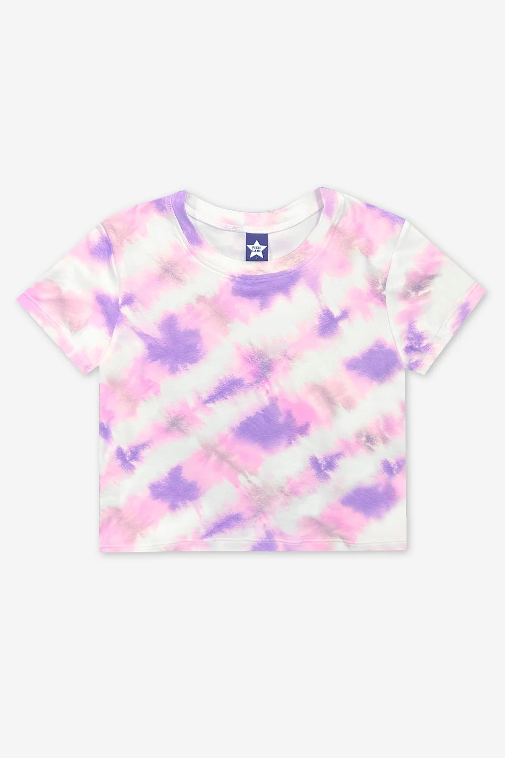 Pixielane Simply Soft Easy Neon Pink Peace Tee-Black Tie Dye