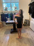 Katie j Trisha Off The Shoulder Second Skin Dress - BLACK